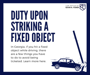 Infographic on Duty Upon Striking Fixed Object